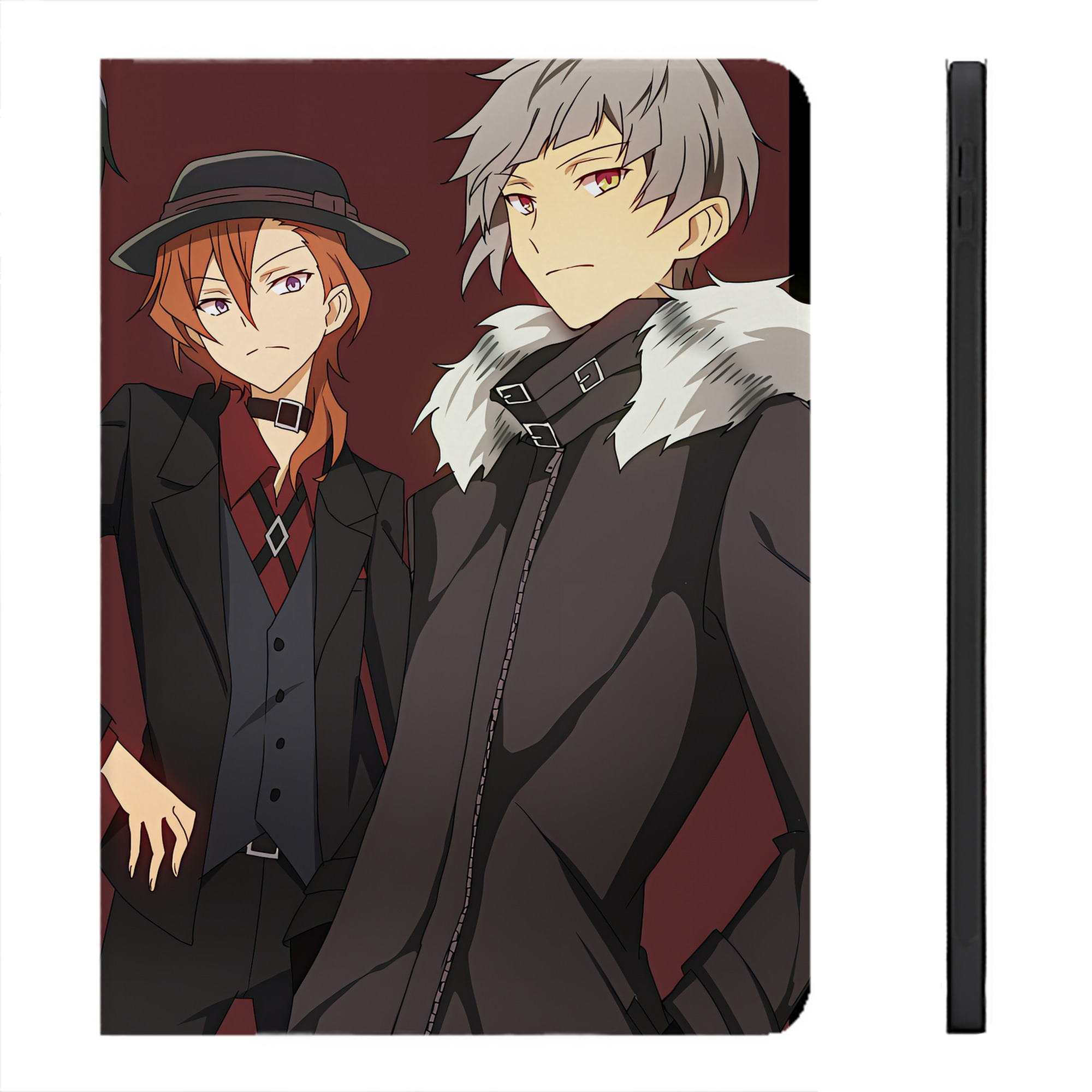 （画像用） 文豪ストレイドッグス Bungo Stray Dogs IPadケース ペンホルダー付き ブックスタイルデザイン